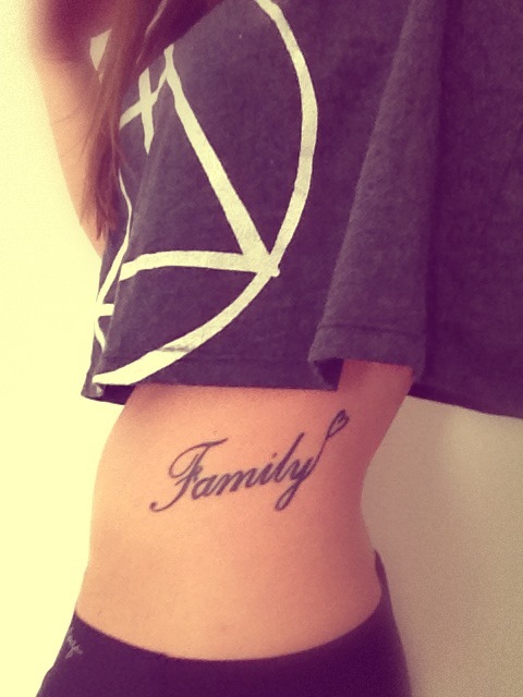 Family Is Forever Tattoo Design Idea Vector File